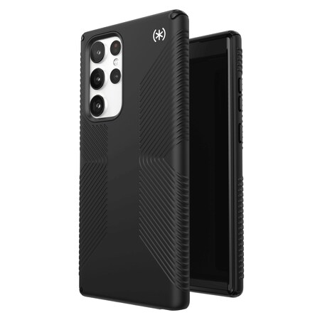 Speck Presidio Grip 2 Case For Samsung Galaxy S22 Ultra, Black And White 144228-D143